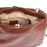 Brown Hobo Bag with Magnetic Closure and Adjustable Strap